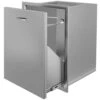 19.7 In. W X 26.5 In. H Outdoor Kitchen Drawers Stainless Steel With Trash Bag Ring Pull Out Access Drawer
