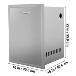 16 In. W X 22 In. H X 16 In. D Outdoor Kitchen Propane Tank Drawer Stainless Steel Propane Tank Drawer With Handle -Vevor vevor outdoor kitchen drawers ctgqgctg000000001v0 76 1000