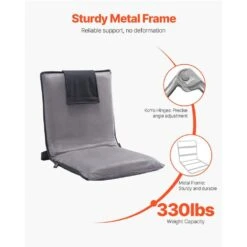 Floor Chair, 6-Position Adjustable Meditation Chair With Back Support, Folding Sofa Chair, Portable Lounge Chair -Vevor vevor outdoor lounge chairs dbyqbkwfs000dd52cv0 1f 1000