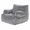 Bean Bag Chair, Plastic, Bean Bag Sofa Chair, High-Density Foam Filling, Outdoor Rocking Chair With Cushion, Grey -Vevor vevor outdoor rocking chairs fsyxcrddy45448awfv0 64 1000