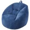 Bean Bag Chair, 3 Ft. Plastic Bean Bag Chair With Soft Armrests, Outdoor Rocking Chair With Cushion, Blue -Vevor vevor outdoor rocking chairs fsyxddy3539isf3tgv0 64 1000