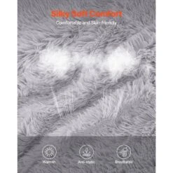 Bean Bag Bed Chair, Plastic, Convertible Chair From Bean Bag To Lounge, Outdoor Rocking Chair With Cushion, Grey -Vevor vevor outdoor rocking chairs kzhcrddyqueekd2vmv0 1f 1000