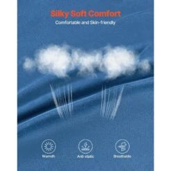 Bean Bag Chair, Round Bean Bag Chair With Removable & Washable Cover, Plastic Outdoor Rocking Chair With Cushion, Blue -Vevor vevor outdoor rocking chairs yxcrddy4349ivtklyv0 1f 1000