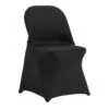 30 PCS Stretch Spandex Folding Chair Covers Universal Fitted Chair Cover Removable Washable Protective Slipcovers, Black -Vevor vevor patio chair covers yths30pcsdkqu88bsv0 64 1000