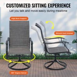 7-Pieces Patio Dining Set Outdoor Furniture Table And Swivel Chairs Set All Weather Garden Furniture Table Sets 13 7-Pieces Patio Dining Set Outdoor Furniture Table And Swivel Chairs Set All Weather Garden Furniture Table Sets -Vevor vevor patio dining sets ltczywdxg6zyhv6aqv0 1f 1000