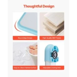 Kids Study Chair And Desk Set, Study Desk And Chair For Kids With Table Lamp, Adjustable Height And 0-40° Tilted Desktop -Vevor vevor patio dining tables etxxzydtdk20k0wtbv9 fa 1000