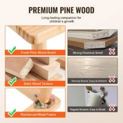 Sensory Table For Toddlers, Kids Activity Table W/Double-Sided Tabletop And Non-Slip Feet, Outdoor Play Activity, Wooden -Vevor vevor patio dining tables ggzdzk212920oj4ybv0 1f 1000