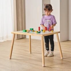 Sensory Table For Toddlers, Kids Activity Table W/Double-Sided Tabletop And Non-Slip Feet, Outdoor Play Activity, Wooden -Vevor vevor patio dining tables ggzdzk212920oj4ybv0 31 1000