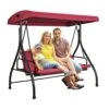 3-Seat Patio Swing Chair Converting Canopy Swing Outdoor Patio Porch With Adjustable Canopy -Vevor vevor patio swings tjqq72inx47igwkc9v0 64 1000