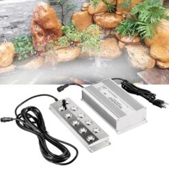 Mist Maker Fogger 10 Head Ultrasonic Mist Fogger Waterproof Power Supply Ultrasonic Fogger Humidifier 5 Kg/h -Vevor vevor pond accessories csbwhq10tfs000001v1 31 1000