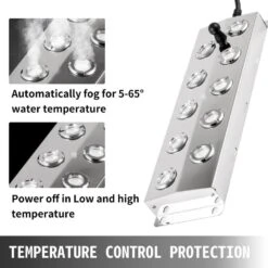 Mist Maker Fogger 10 Head Ultrasonic Mist Fogger Waterproof Power Supply Ultrasonic Fogger Humidifier 5 Kg/h -Vevor vevor pond accessories csbwhq10tfs000001v1 fa 1000