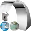 Pond Waterfall Spillway 17.7 X 11.8 X 23.6 In. Swimming Pool Waterfall With Curved Design Pool Fountain For Pool, Silver -Vevor vevor pond accessories pqsbjpjychgpt0001v0 64 1000