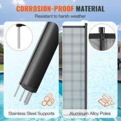 Pool Fence 4 X 48 Ft. Pool Fences For Inground Pools Removable Child Safety Pool Fencing, Easy DIY Swimming Pool Fence -Vevor vevor pool fences dxycwl448fthk10bdv0 4f 1000