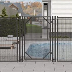Pool Fence Gate 4 X 2.5 Ft. Pool Gate For Inground Pools Pool Safety Fence Gate Kit With Stainless Steel Latch Removable -Vevor vevor pool fences ycwldm425fthkt8l9v0 31 1000