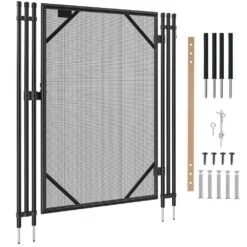 Pool Fence Gate 4 X 2.5 Ft. Pool Gate For Inground Pools Pool Safety Fence Gate Kit With Stainless Steel Latch Removable