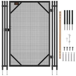 Pool Fence Gate, 4 X 2.5 Ft., Easy DIY Installation Inground Pool Gate, Pool Fence Gate Kit With Stainless Steel Latch
