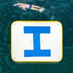 Floating Platform 8 X 5 Ft. Inflatable Floating Dock With Electric Air Pump Inflatable Swim Platform 4-6 People -Vevor vevor pool floats ft8x5qb0000000001v1 31 1000