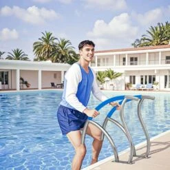 Pool Handrail, 30 X 30 In. Pool Railing, Stainless Steel Swimming Pool Railing For Above Ground Pool -Vevor vevor pool ladders bxgycfsddb30fq827v0 31 1000