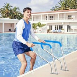 Pool Handrail, 39 X 32 In. Pool Railing, Stainless Steel Swimming Pool Railing For Above Ground Pool -Vevor vevor pool ladders bxgycfsddb39wbgvhv0 31 1000