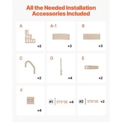 Swimming Pool Ladder 3-Step Double Handrails Stairs With Non-slip Heavy Duty Steps 400 Lbs. For Above Ground Pool -Vevor vevor pool ladders dxyctltsfsslfpj4zv0 fa 1000