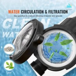 Above Ground Pool Pump 1HP 110-Volt 80 GPM Max. Flow Single Speed Swimming Pool Pump With Filter Basket -Vevor vevor pool pumps ycglbdsddy10lidqzv1 fa 1000