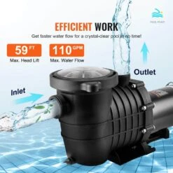 Above Ground Pool Pump 2 HP 110 GPM Max. Flow Single Speed Swimming Pool Pump 3450 RPM Pool Pump For Above Ground Pools -Vevor vevor pool pumps ycglbdssdy202izbhv5 44 1000