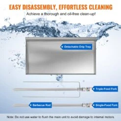 Shawarma Portable Propane Grill Machine, Stainless Steel, Chicken Shawarma Cooker Machine 5 Strings Of Barbecue Capacity -Vevor vevor portable gas grills bxkrj5crqbwp9ik0zv1 1f 1000