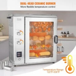 Shawarma Portable Propane Grill Machine, Stainless Steel, Chicken Shawarma Cooker Machine 5 Strings Of Barbecue Capacity -Vevor vevor portable gas grills bxkrj5crqbwp9ik0zv1 4f 1000