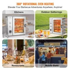 Shawarma Portable Propane Grill Machine, Stainless Steel, Chicken Shawarma Cooker Machine 5 Strings Of Barbecue Capacity -Vevor vevor portable gas grills bxkrj5crqbwp9ik0zv1 fa 1000