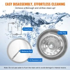 Shawarma Portable Propane Grill Machine 13 Lbs. Capacity Chicken Shawarma Cooker Machine With 2 BurnersStainless Steel -Vevor vevor portable gas grills lskrj13brqbw33135v1 1f 1000