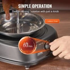 Shawarma Grill Machine, Portable Electric Grill In Black Vertical Chicken Shawarma Cooker Countertop, Stainless Steel -Vevor vevor portable gas grills lskrj13lbsdr6zc7wv1 1f 1000