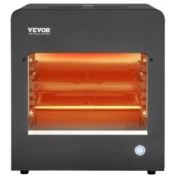 Electric Steak Grill, Portable Electric Grill In Black 1800W Smokeless Infrared 1450°F Stainless Steel Adjustable Rack