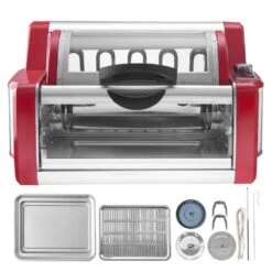 Shawarma Grill Machine, Portable Electric Grill In Stainless Steel Chicken Shawarma Cooker Machine Countertop