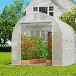Walk-in Tunnel Greenhouse, 9. 6x6. 4x6. 2 Ft. Hoop House Greenhouse Tunnel, Plant Hot House With Galvanized Steel Frame -Vevor vevor portable greenhouses sdxws10x7x7f4bynqv0 31 1000