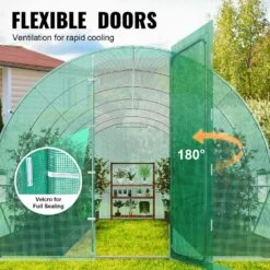 Walk-in Tunnel Greenhouse 27.4 X 9. 5 X 7.4 Ft. Hoop House Greenhouse Tunnel Plant Hot House With Galvanized Steel Frame -Vevor vevor portable greenhouses sdxws28x10x7pc4tov0 44 1000