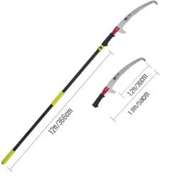 4 Ft. To 12 Ft. Telescopic Pole Saw Blade Length 12 In. Extendable Landscaping Pruning Saw For Trimming Branches 18 4 Ft. To 12 Ft. Telescopic Pole Saw Blade Length 12 In. Extendable Landscaping Pruning Saw For Trimming Branches -Vevor vevor pruning saws xzj4 2m0000000001v0 76 1000