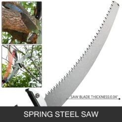 Tree Pruner 5.4 Ft. To 17.7 Ft. Pole Saw W/Blade Length 15 In. SK5 Cutting Blade Tree Pruning Saw For Sawing & Shearing -Vevor vevor pruning saws xzj5 4mtgsblack01v0 4f 1000