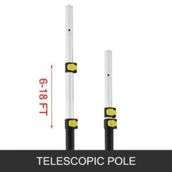 6 Ft. To 18 Ft. Aluminum Telescopic Pole Saw Blade Length 14.4 In. Landscaping Pruning Saw For Trimming Branches -Vevor vevor pruning saws xzj5 6m0000000001v0 4f 1000