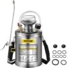 1 Gal. Stainless Steel Sprayer Metal Pump Sprayer With 12 In. Wand, Handle And 3 Ft. Reinforced Hose For Gardening