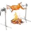 Electric BBQ Rotisserie Grill Kit, 46 In. 132 Lbs. Capacity, Automatic 52-Watt Height Adjustable Universal Stand, Kit