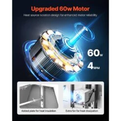 60-Watt Rotisserie Grill With Hooded Cover, 56 In. Pig Lamb Goat Rotisserie Grill Roaster, 286 Lbs. Capacity -Vevor vevor rotisseries ddxzkj56ycqg19z70v1 c3 1000