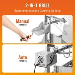 Stainless Steel Rotisserie Grill With Hooded Cover BBQ Whole Pig Lamb Goat Charcoal Spit Grill 13 Stainless Steel Rotisserie Grill With Hooded Cover BBQ Whole Pig Lamb Goat Charcoal Spit Grill -Vevor vevor rotisseries hlkd4650w60kgcmnmv1 1f 1000