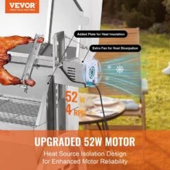 Stainless Steel Rotisserie Grill With Hooded Cover BBQ Whole Pig Lamb Goat Charcoal Spit Grill 11 Stainless Steel Rotisserie Grill With Hooded Cover BBQ Whole Pig Lamb Goat Charcoal Spit Grill -Vevor vevor rotisseries hlkd4650w60kgcmnmv1 c3 1000