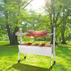 Stainless Steel Rotisserie Grill 46 In. Pig Rotisserie Roaster 50 W Motor Lamb Rotisserie System -Vevor vevor rotisseries hlkd4650w60kgvpl0v1 31 1000