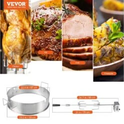 Universal Rotisserie Ring Kit For 22 In. Charcoal Kettle And Other Similar Grills Stainless Steel Kettle Rotisserie Kit 16 Universal Rotisserie Ring Kit For 22 In. Charcoal Kettle And Other Similar Grills Stainless Steel Kettle Rotisserie Kit -Vevor vevor rotisseries yxdgkc2259w26tqn8v1 76 1000