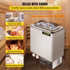 2,000-Watt Sauna Heater 110-Volt -120-Volt Dry Steam Bath Stove With Internal Controller For Spa Sauna Room -Vevor vevor sauna accessories 2kwwksnl wct120v1v0 fa 1000