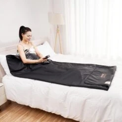 Sauna Blanket For Detoxification 1 To 6 Level Temp 1-Person Indoor Fabric Frame Infrared Sauna 75 In. X 35 In. Sauna Bag -Vevor vevor saunas hwsntnjb3575ut4udv1 31 1000