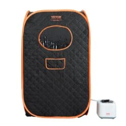 Compact Portable Steam Sauna Tent 1000-Watt 1-Person Indoor Steel Frame Infrared Sauna With Chair For Home Relaxation