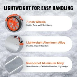 30 In. Snow Shovel 43.31 In. U-shaped Aluminum Handle And Aluminum Alloy Blade Span Snow Shovel Pusher For Snow Removal -Vevor vevor snow shovels xcgtc30inch18fgimv0 fa 1000