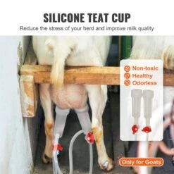 Goat Milking Machine, 3 L 304 Stainless Steel Bucket, Electric Automatic Pulsation Vacuum Milker, Portable Milker -Vevor vevor specialty garden tools bxsjnjcd3l3042gl5v1 44 1000